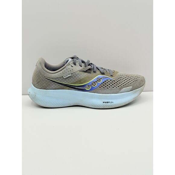 Size 8.5 - Saucony Ride 16 Womens Fossil Pool Gray Running Shoe S10830-15 - Picture 1 of 8